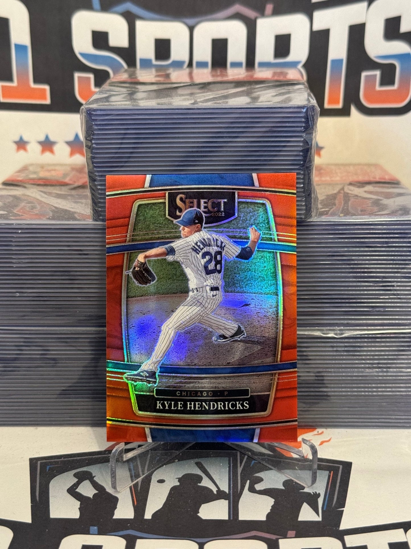 2022 Panini Select (Red Prizm 146/199) Kyle Hendricks #45