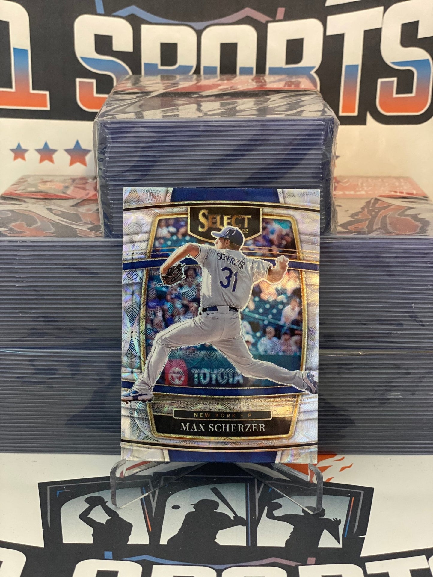 2022 Panini Select (Silver Scope Prizm) Max Scherzer #95