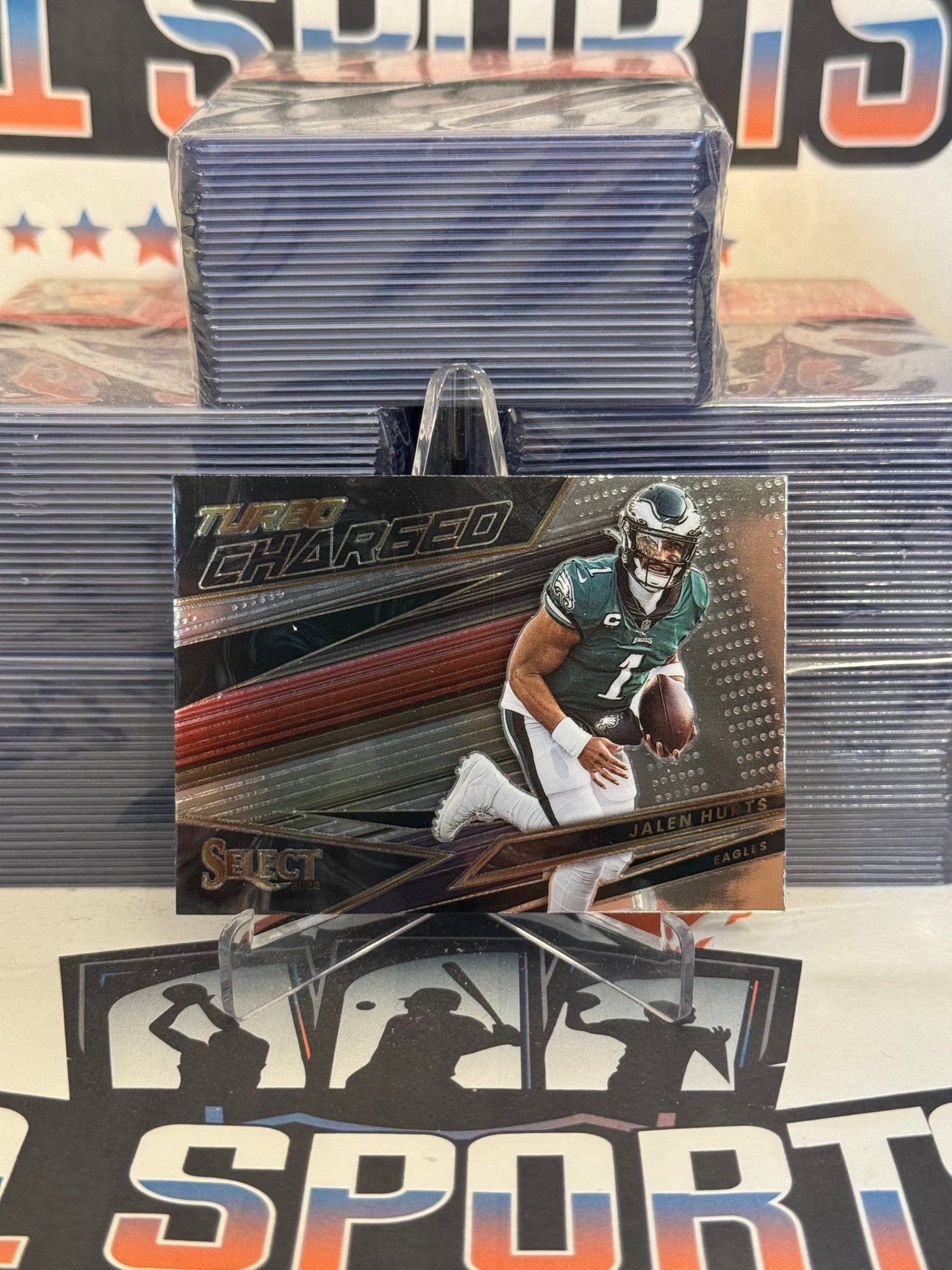 2022 Panini Select (Turbo Charged) Jalen Hurts #TUR-1