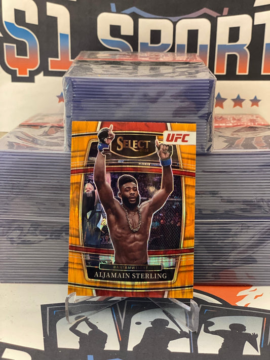 2022 Panini Select UFC (Orange Flash Prizm) Aljamain Sterling #57