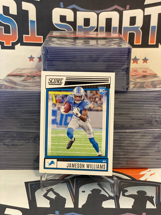 2022 Score Jameson Williams Rookie #377