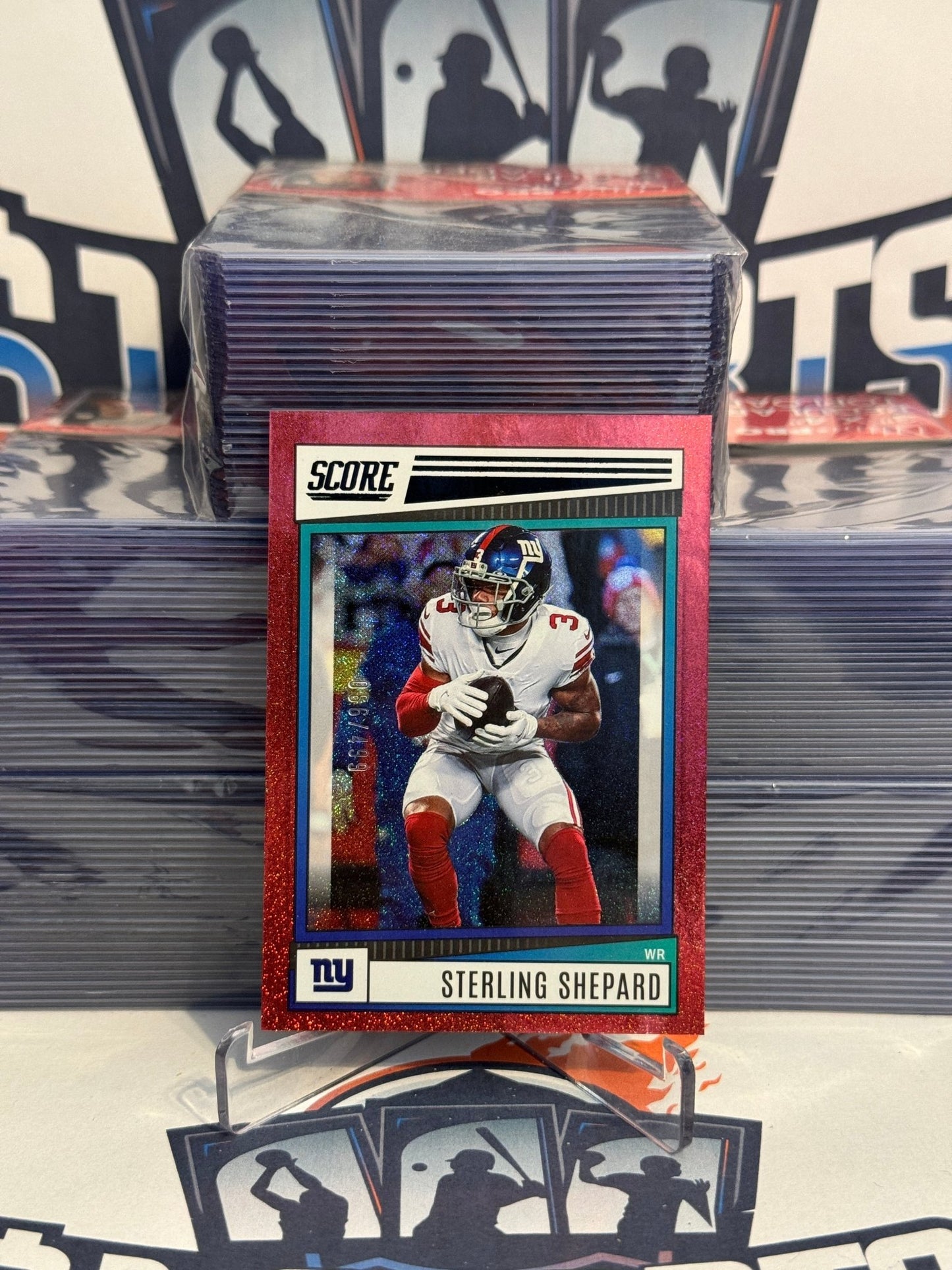 2022 Score (Red Sparkle 99/499) Sterling Shepard #232