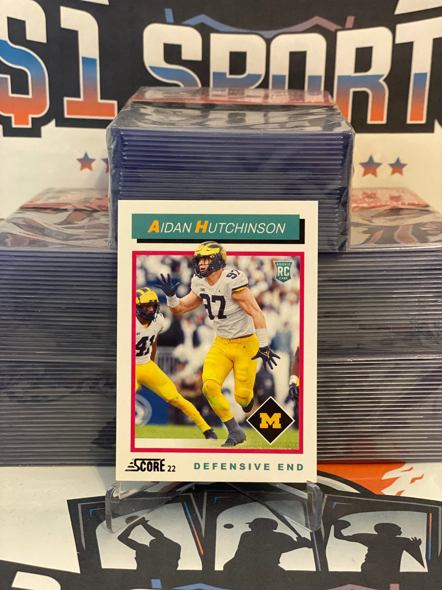 2022 Score (Throwback) Aidan Hutchinson Rookie #TB6