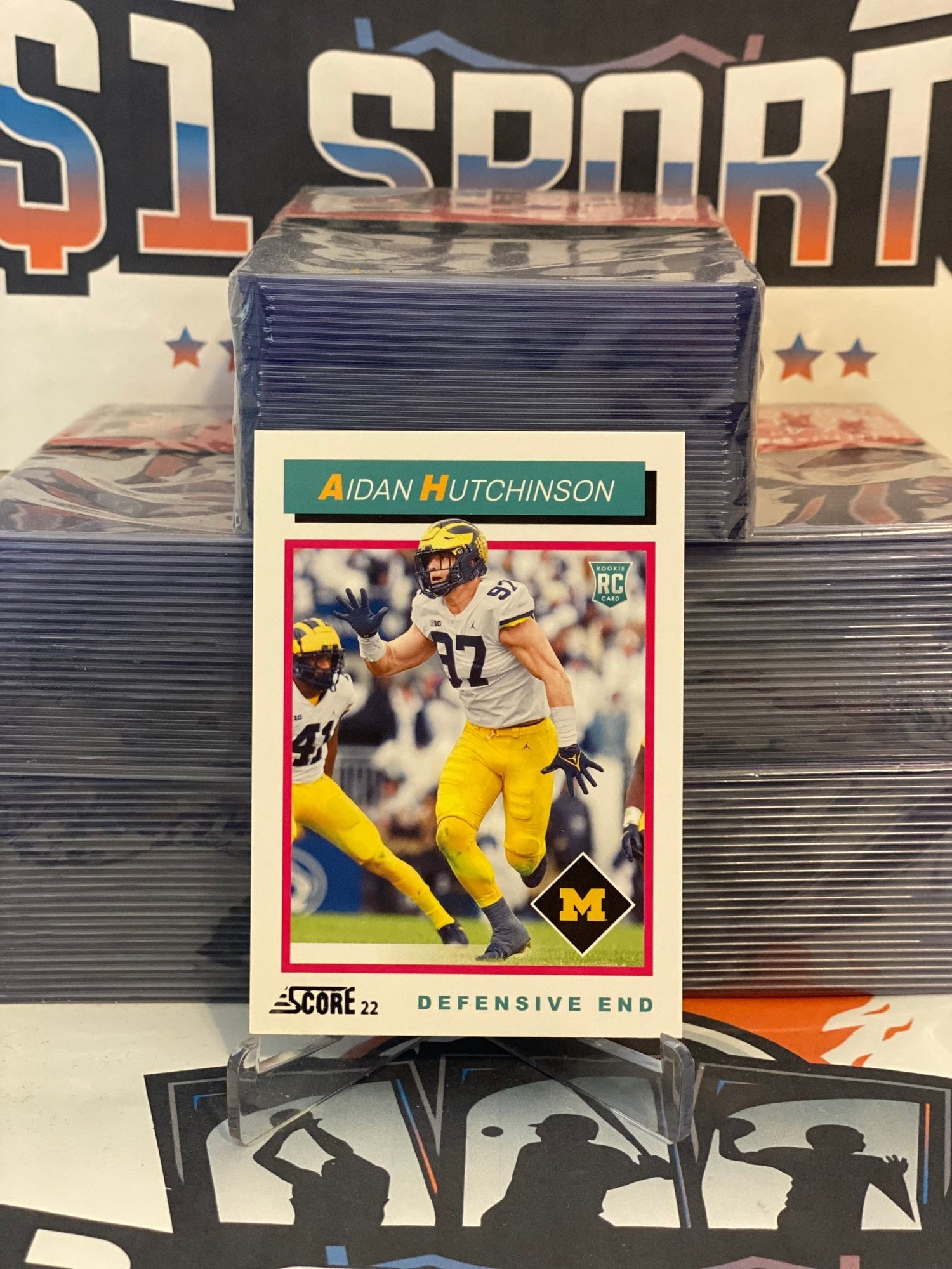 2022 Score (Throwback) Aidan Hutchinson Rookie #TB6