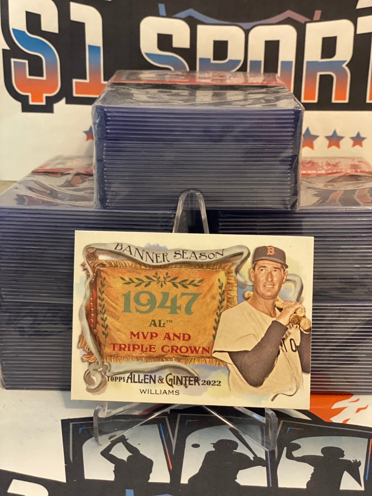 2022 Topps Allen & Ginter (Banner Season) Ted Williams #BN-7