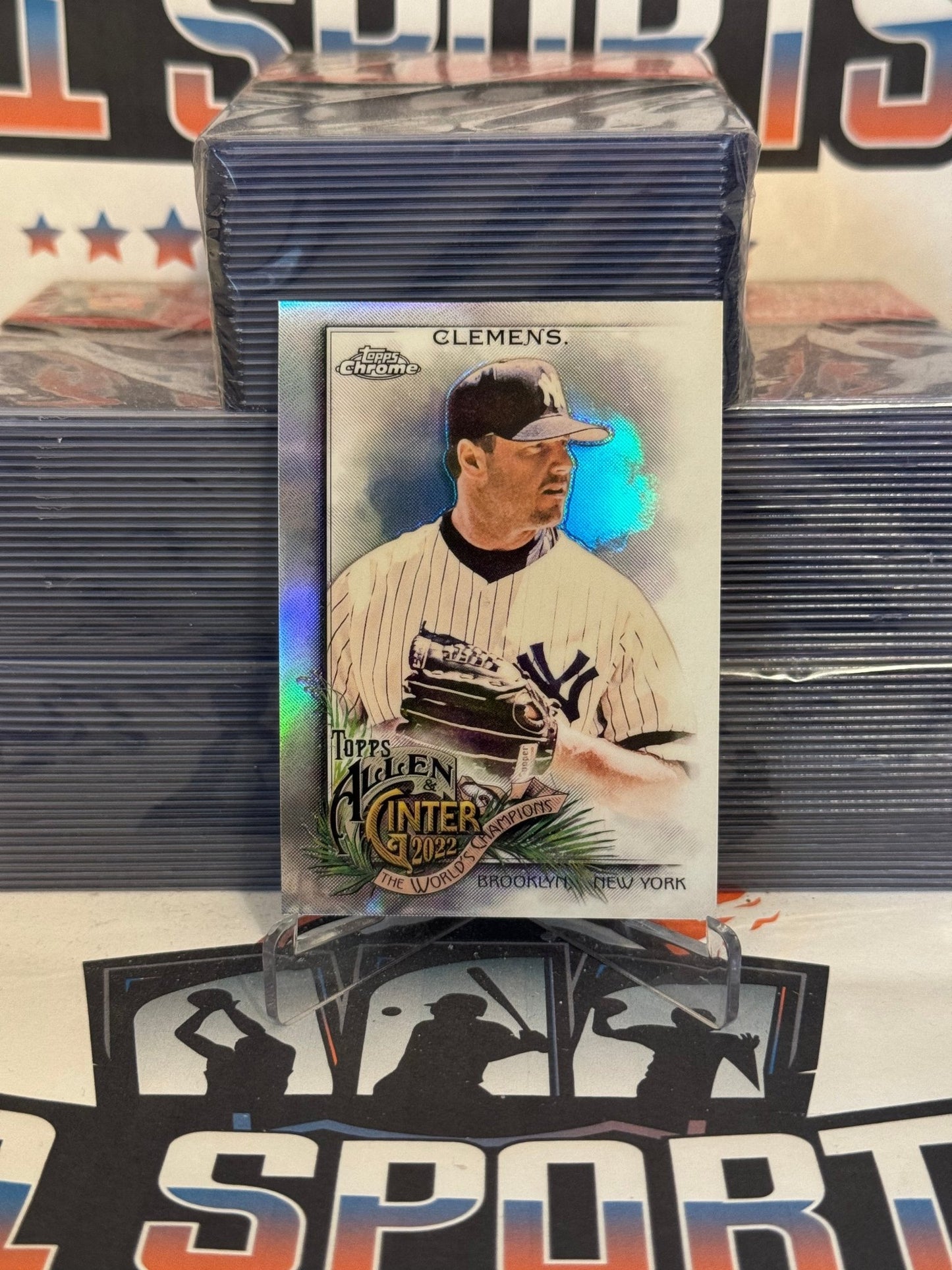 2022 Topps Allen & Ginter Chrome (Refractor) Roger Clemens #104