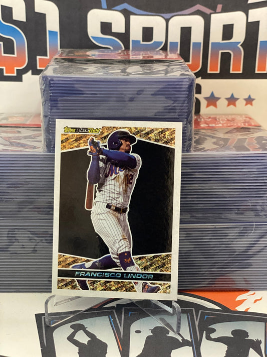 2022 Topps (Black Gold) Francisco Lindor #BG-5