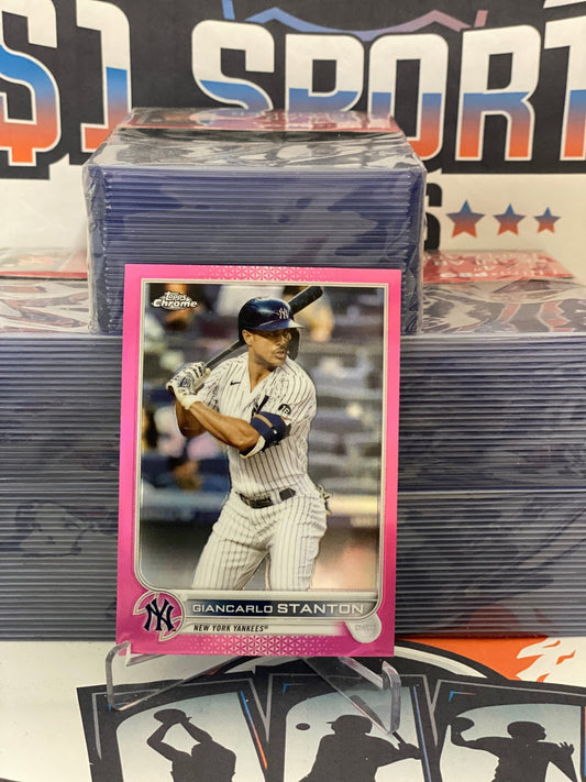 2022 Topps Chrome (Pink Refractor) Giancarlo Stanton #139