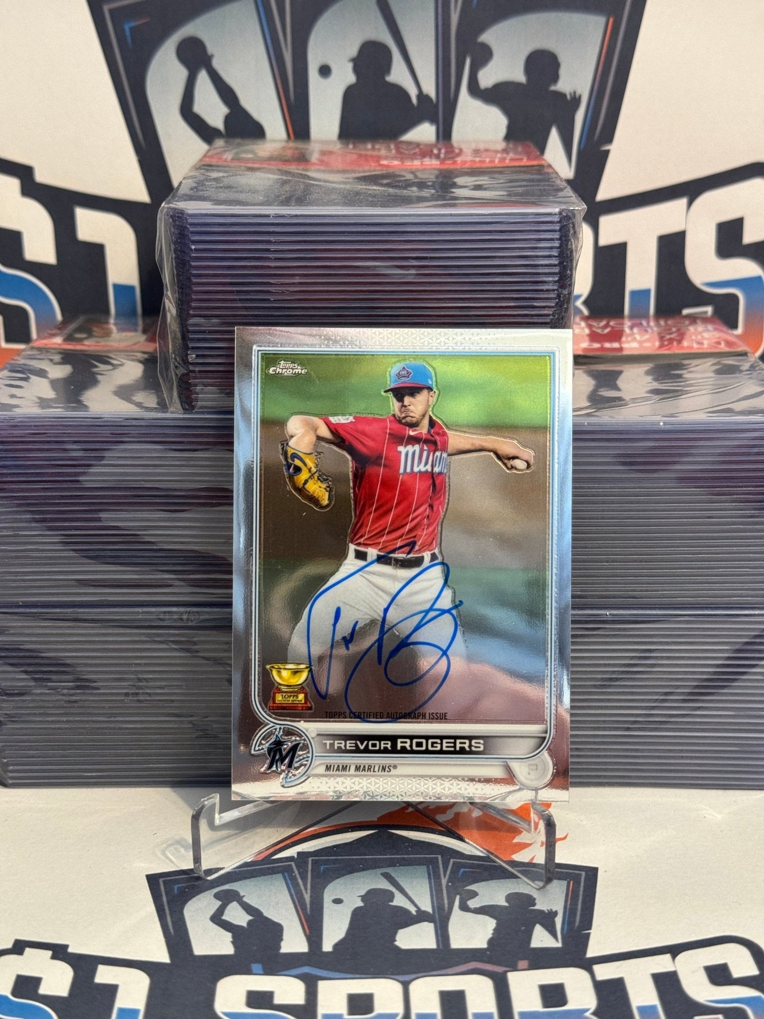 2022 Topps Chrome (Rookie Cup Auto) Trevor Rogers #CVA-TR