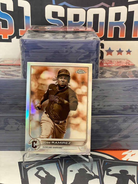 2022 Topps Chrome (Sepia Refractor) Jose Ramirez #151