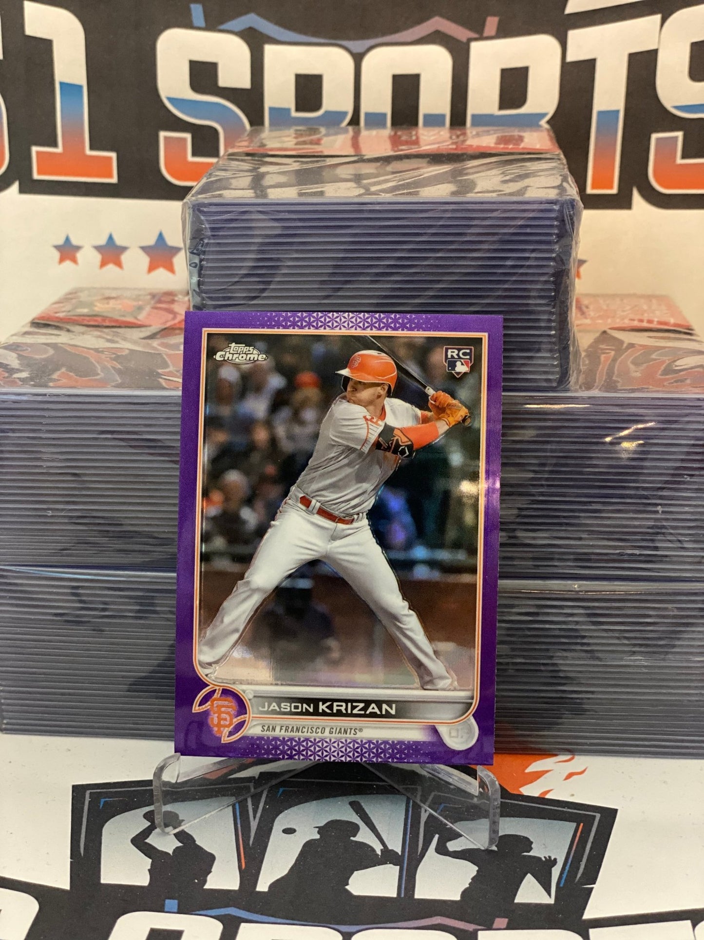 2022 Topps Chrome Update (Purple Refractor) Jason Krizan Rookie #USC9