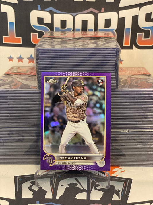 2022 Topps Chrome Update (Purple Refractor) Jose Azocar Rookie #USC46