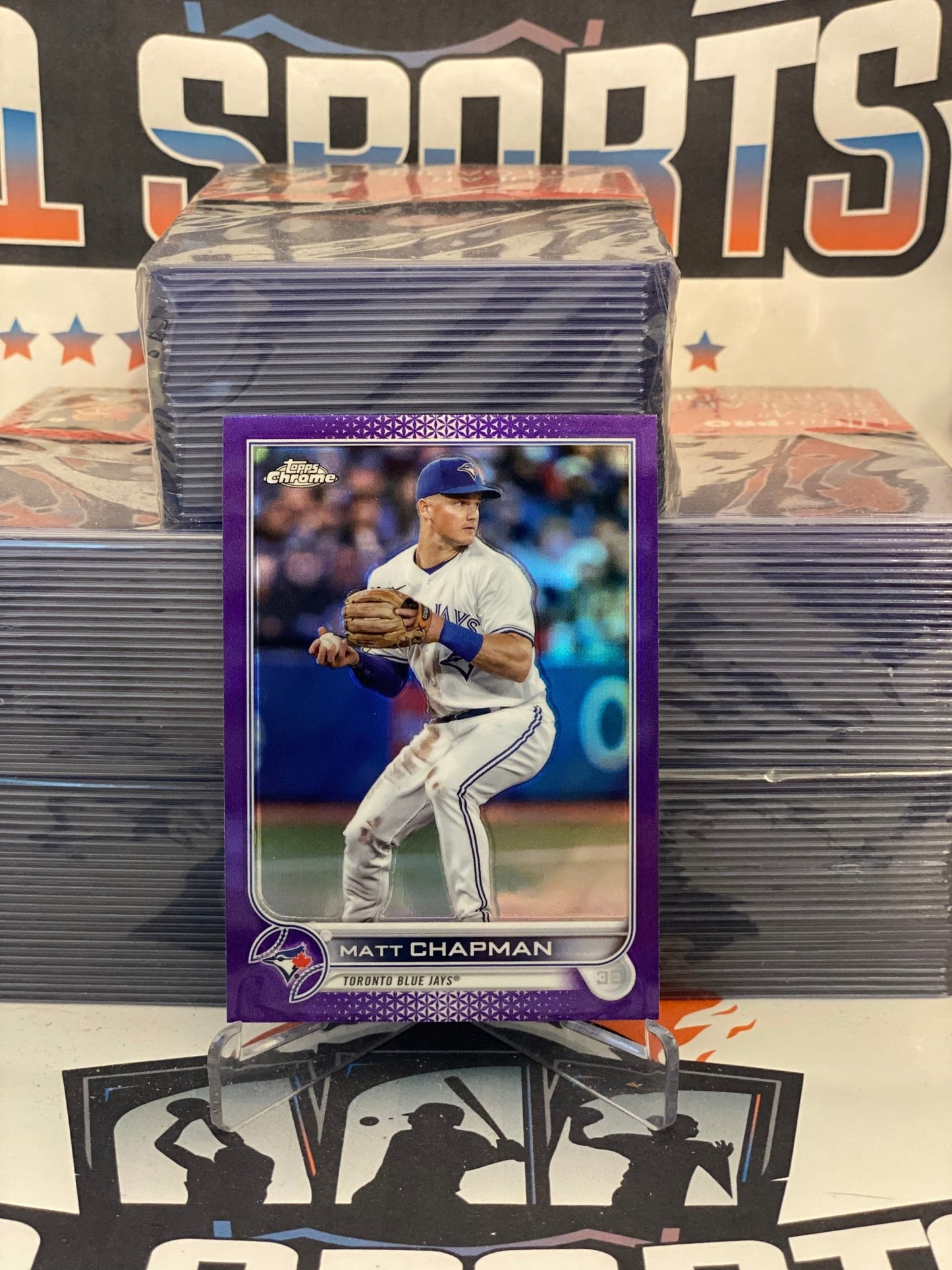 2022 Topps Chrome Update (Purple Refractor) Matt Chapman #USC15