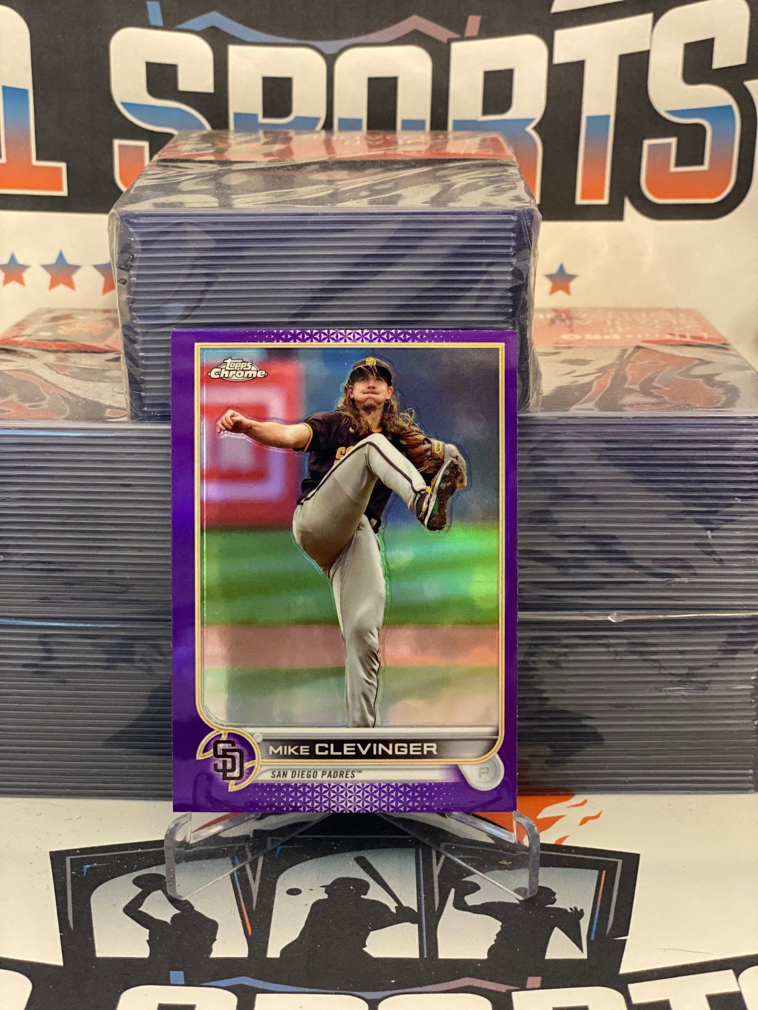 2022 Topps Chrome Update (Purple Refractor) Mike Clevinger #USC71