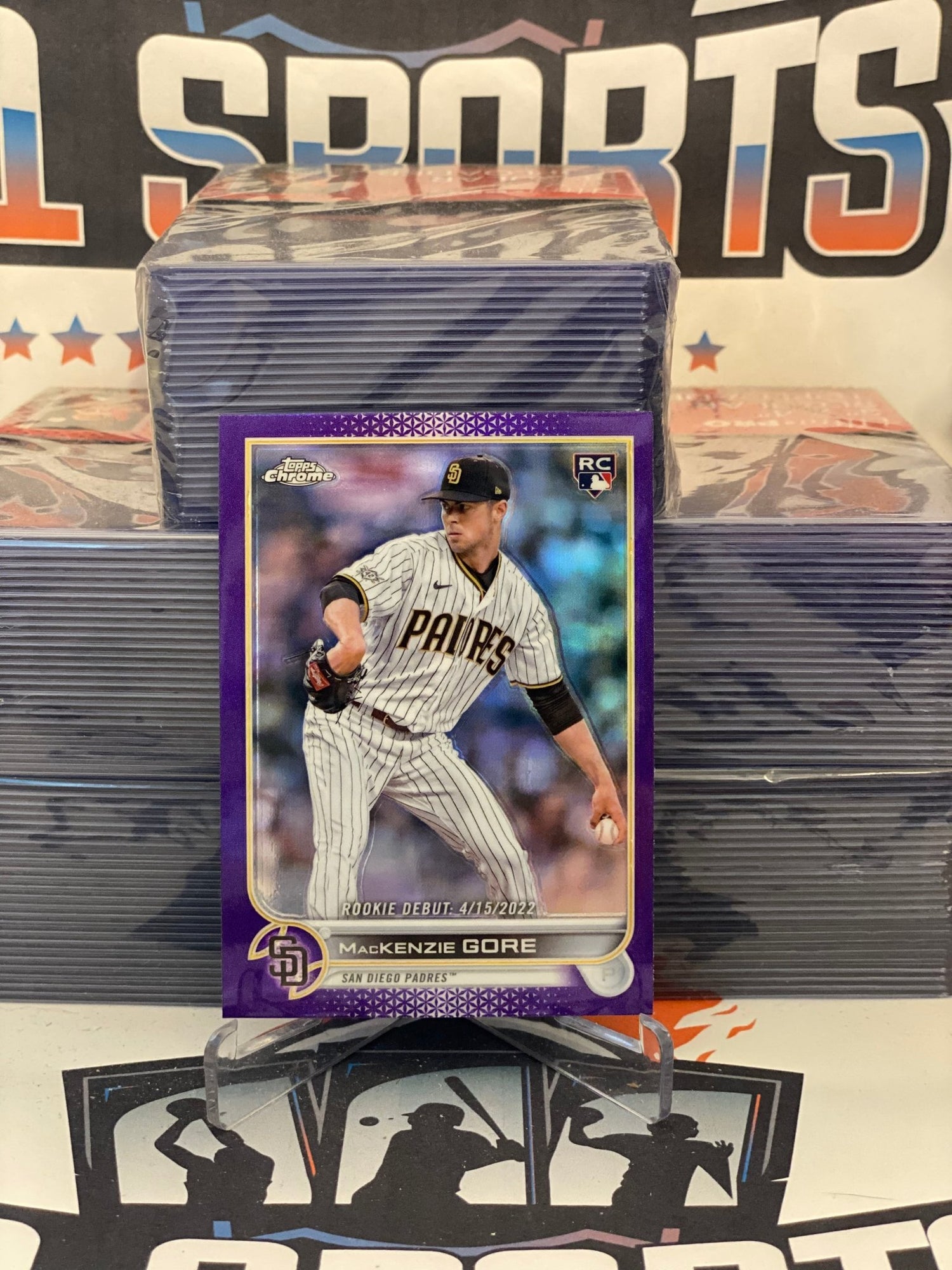 2022 Topps Chrome Update (Purple Refractor, MLB Debut) MacKenzie Gore #USC19