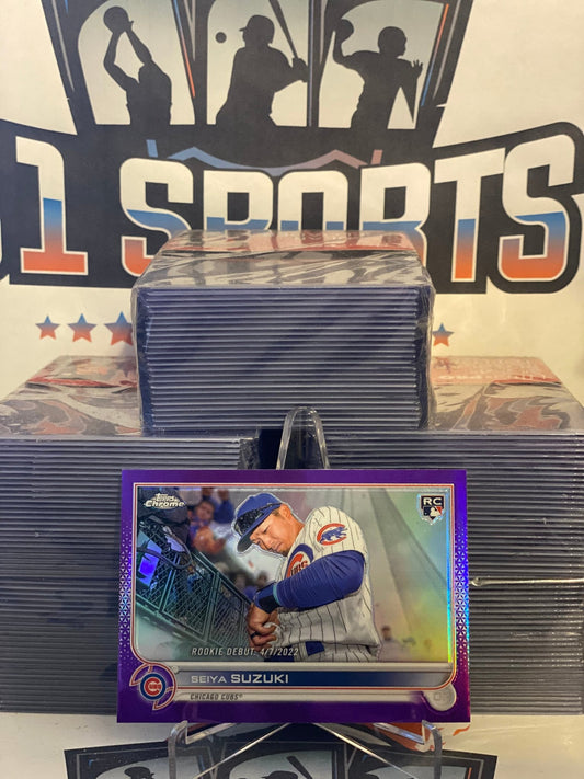 2022 Topps Chrome Update (Purple Refractor, MLB Debut) Seiya Suzuki #USC144