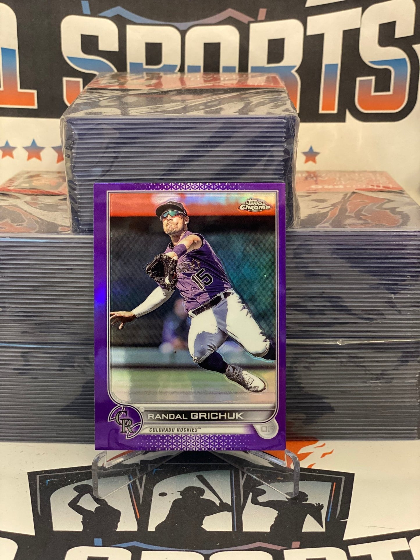 2022 Topps Chrome Update (Purple Refractor) Randal Grichuk #USC199