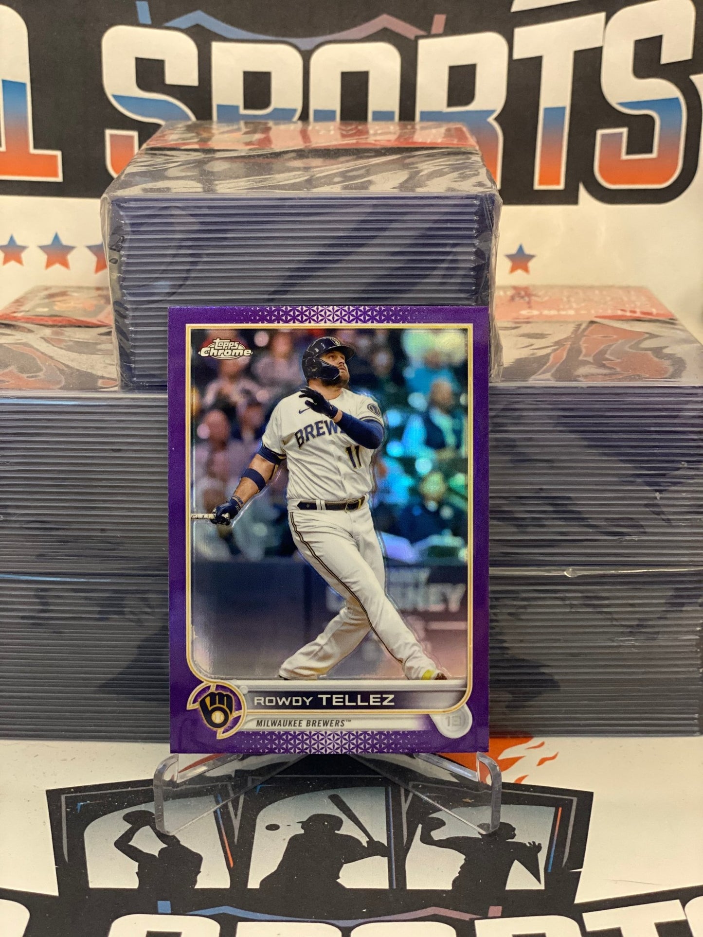 2022 Topps Chrome Update (Purple Refractor) Rowdy Tellez #USC86