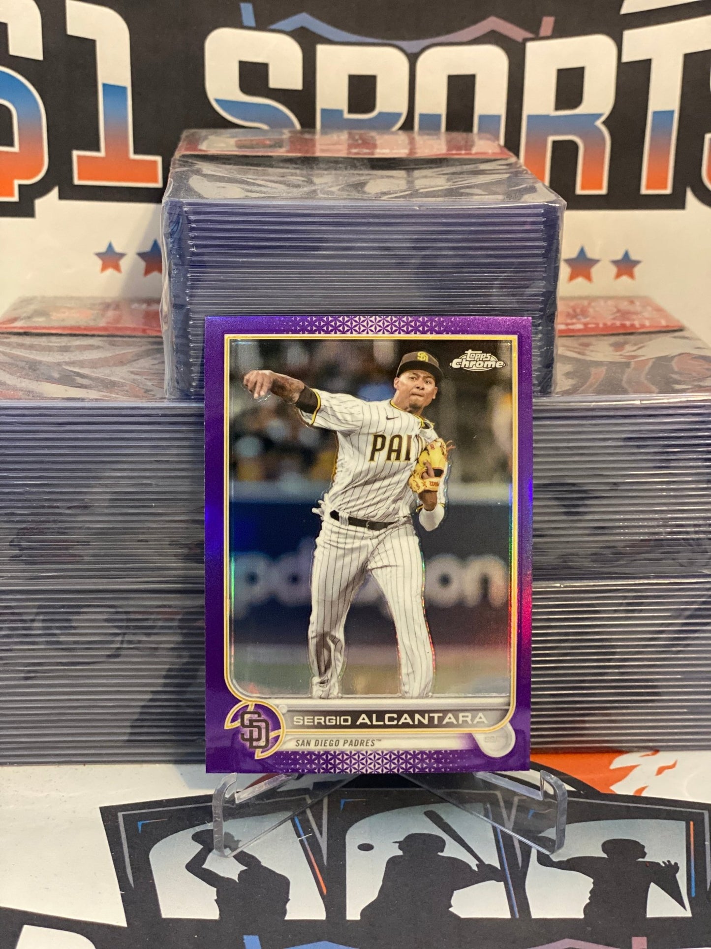 2022 Topps Chrome Update (Purple Refractor) Sergio Alcantara #USC162