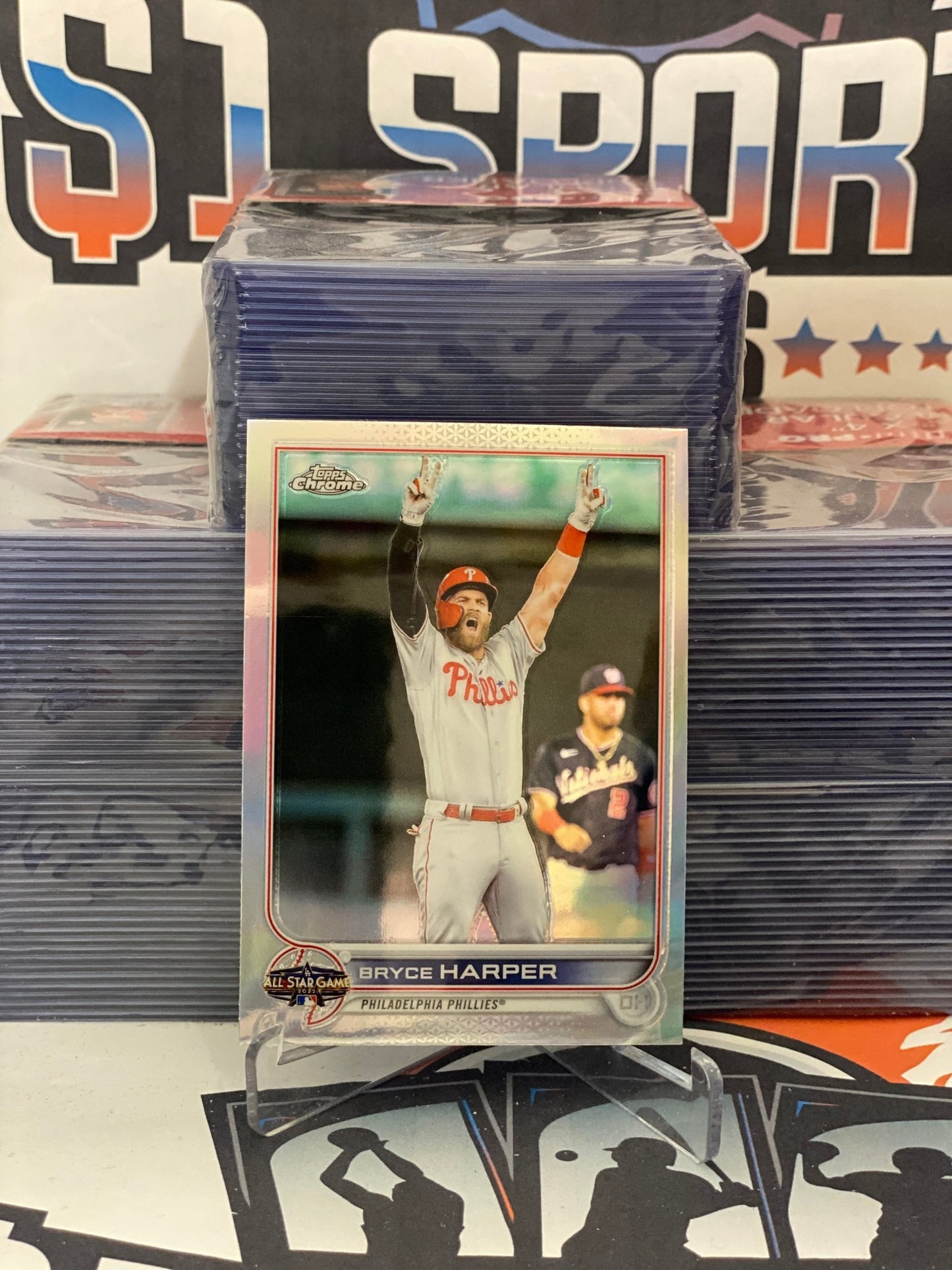 2022 Topps Chrome Update (Refractor, All-Star Game) Bryce Harper #ASGC-47