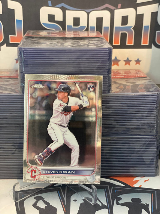 2022 Topps Chrome Update Steven Kwan Rookie #USC85