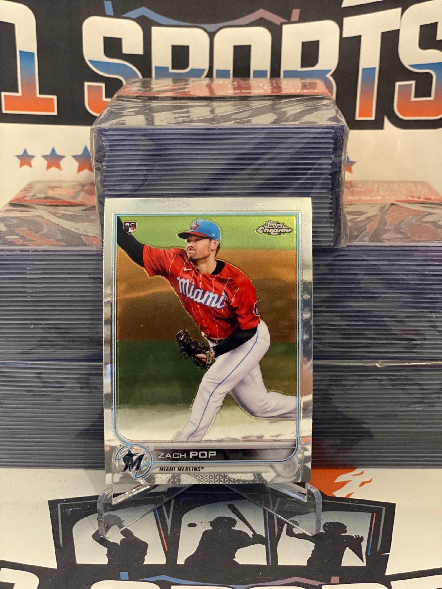 2022 Topps Chrome Zach Pop Rookie #41