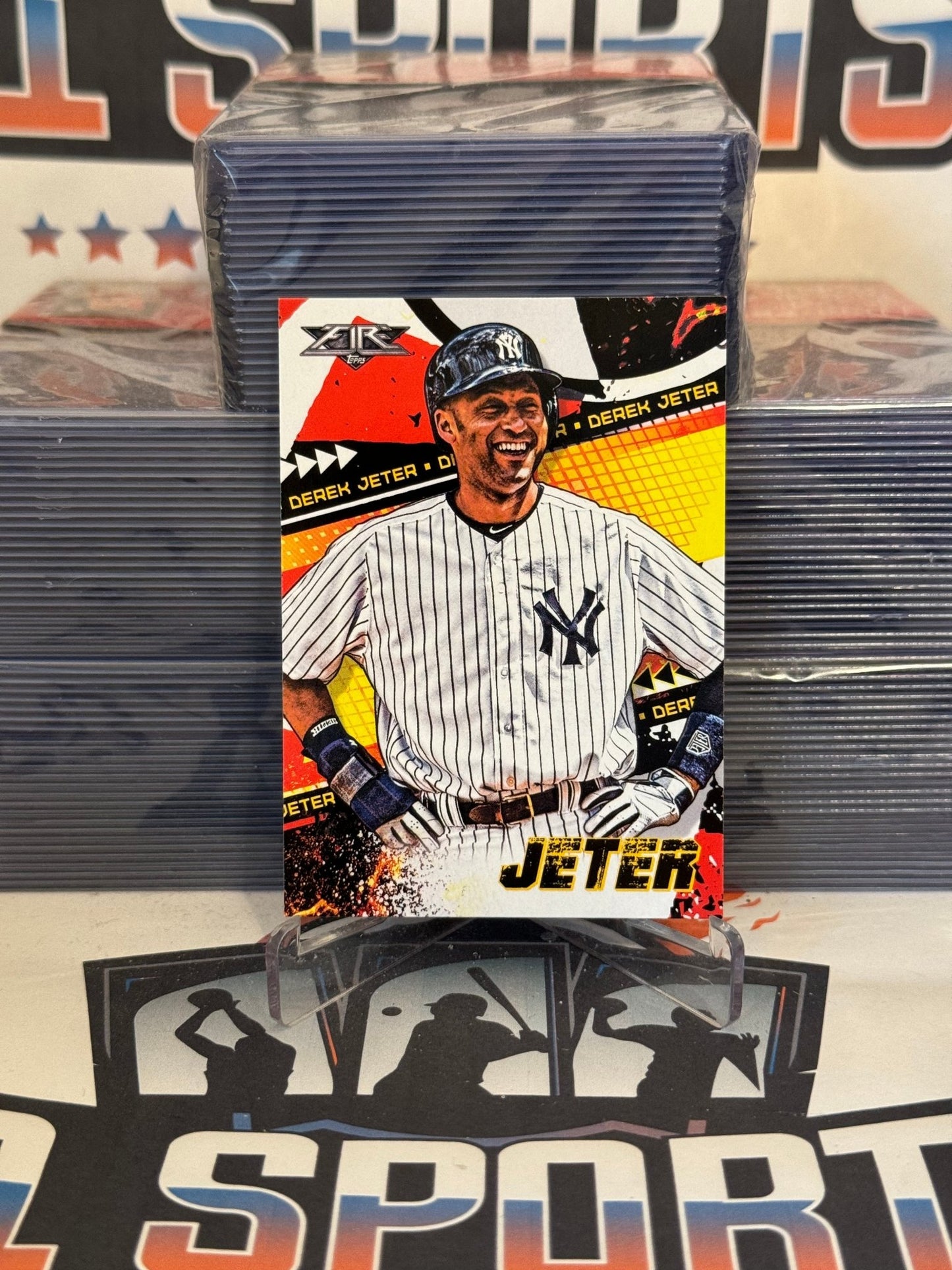 2022 Topps Fire Derek Jeter #114