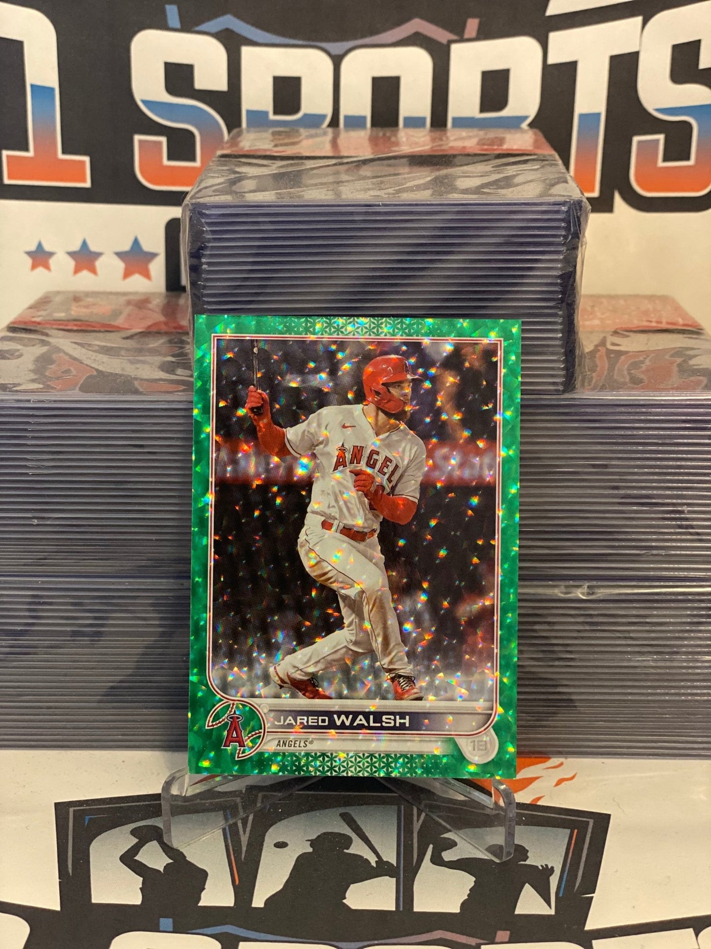 2022 Topps (Green Foil 347/499) Jared Walsh #154