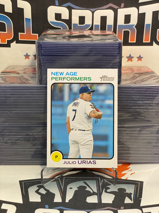 2022 Topps Heritage (New Age Performers) Julio Urias #NAP-16