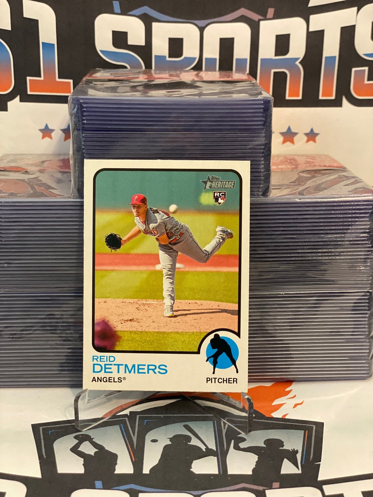 2022 Topps Heritage Reid Detmers Rookie #24