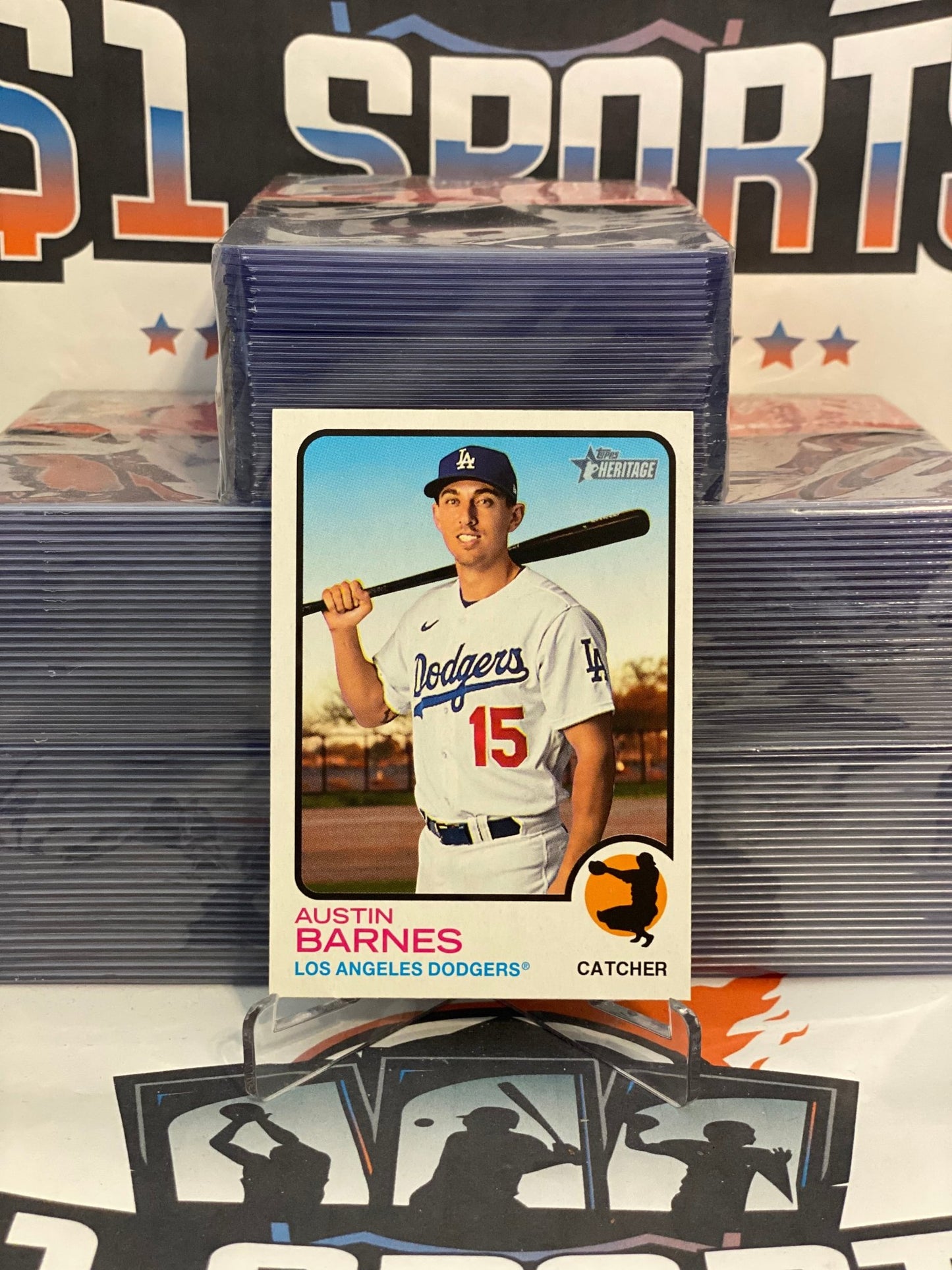 2022 Topps Heritage (Short Print) Austin Barnes #465