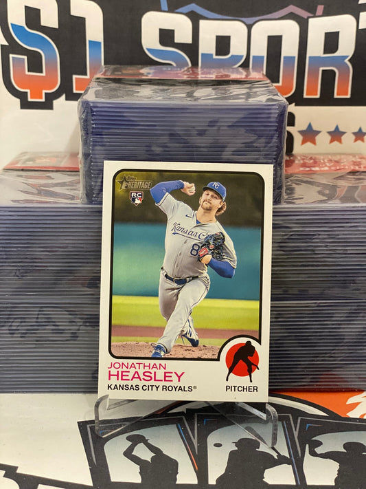 2022 Topps Heritage (Short Print) Jonathan Heasley Rookie #713