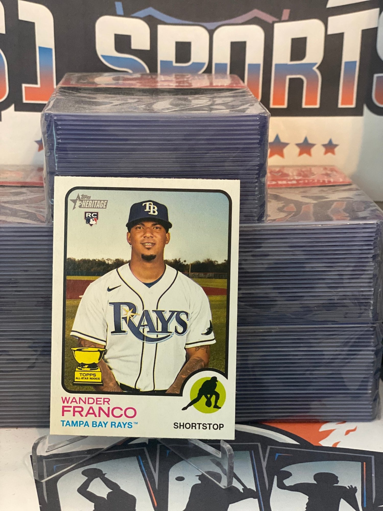 2022 Topps Heritage Wander Franco Rookie #347
