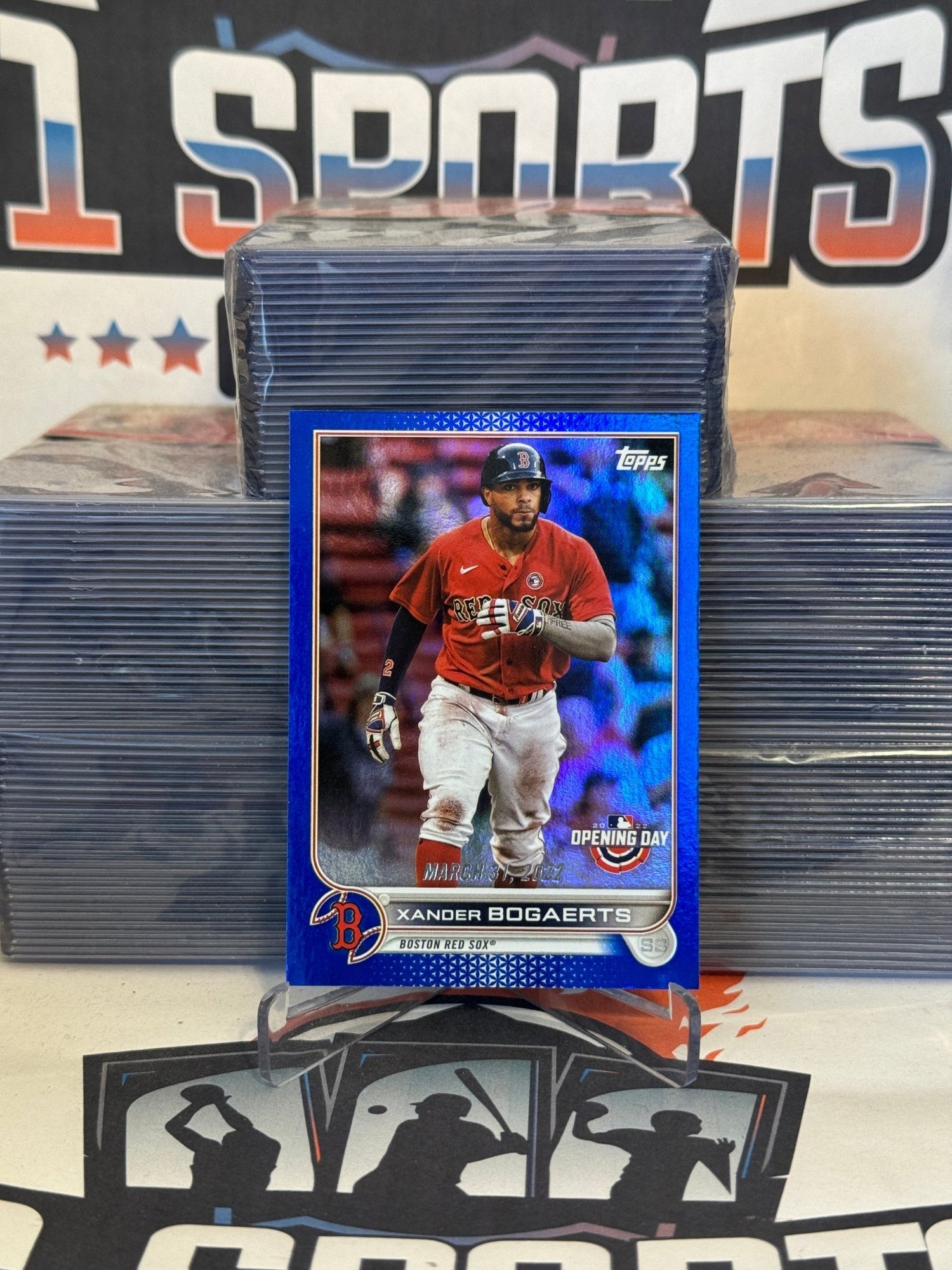 2022 Topps Opening Day (Blue Foil) Xander Bogaerts #173