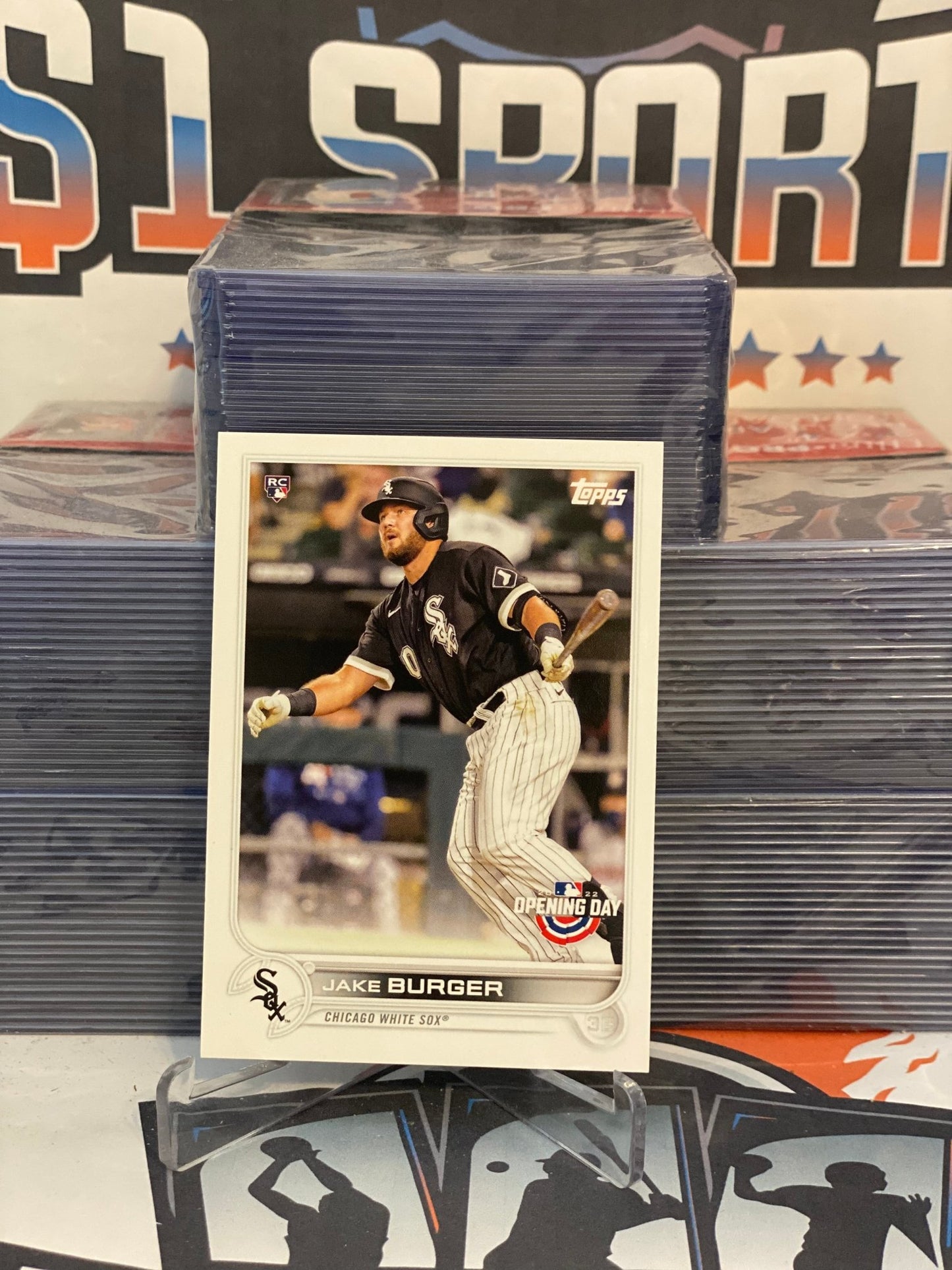 2022 Topps Opening Day Jake Burger Rookie #141