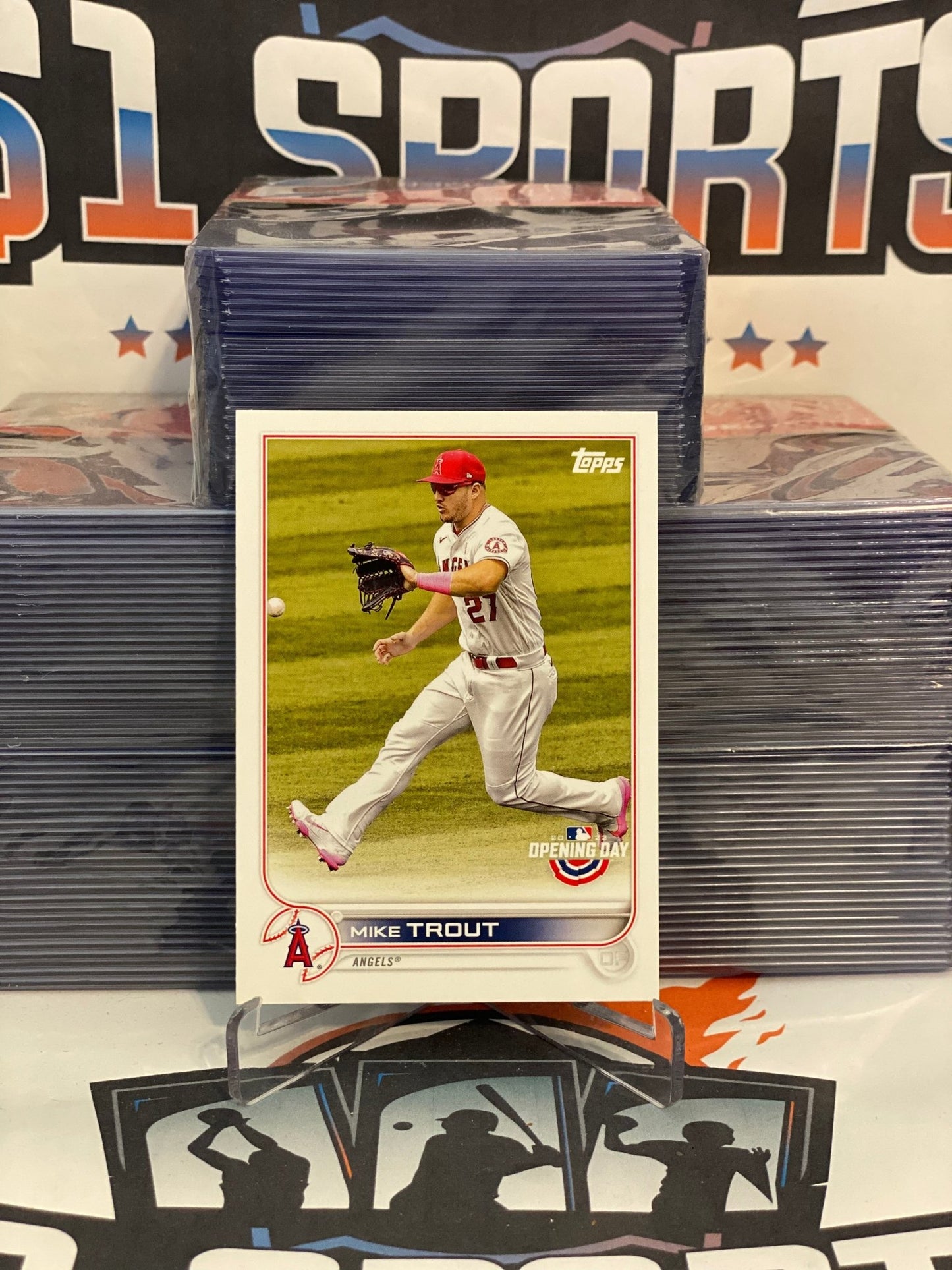 2022 Topps Opening Day Mike Trout Baseball Card