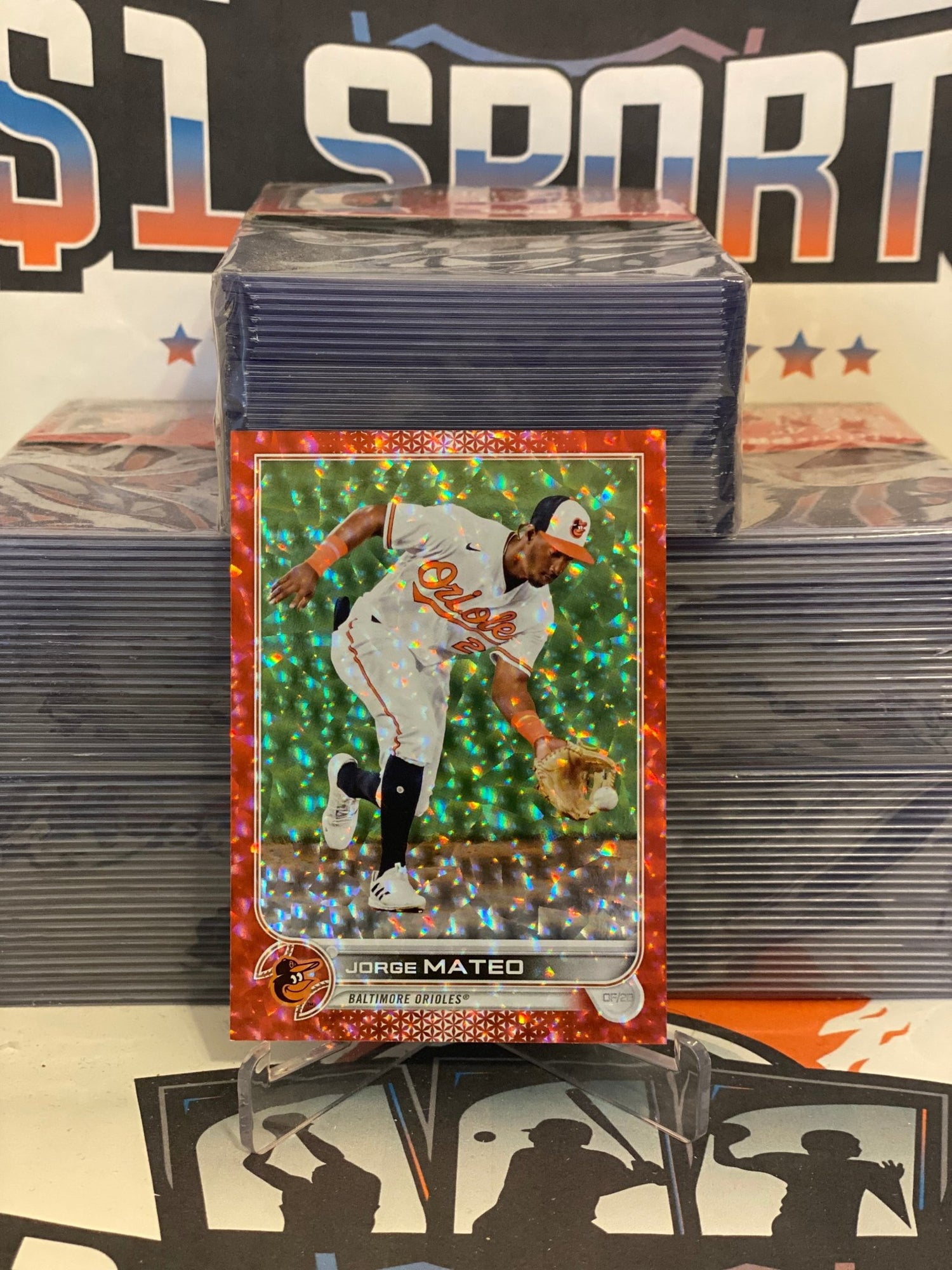 2022 Topps (Red Foilboard 195/199) Jorge Mateo #89
