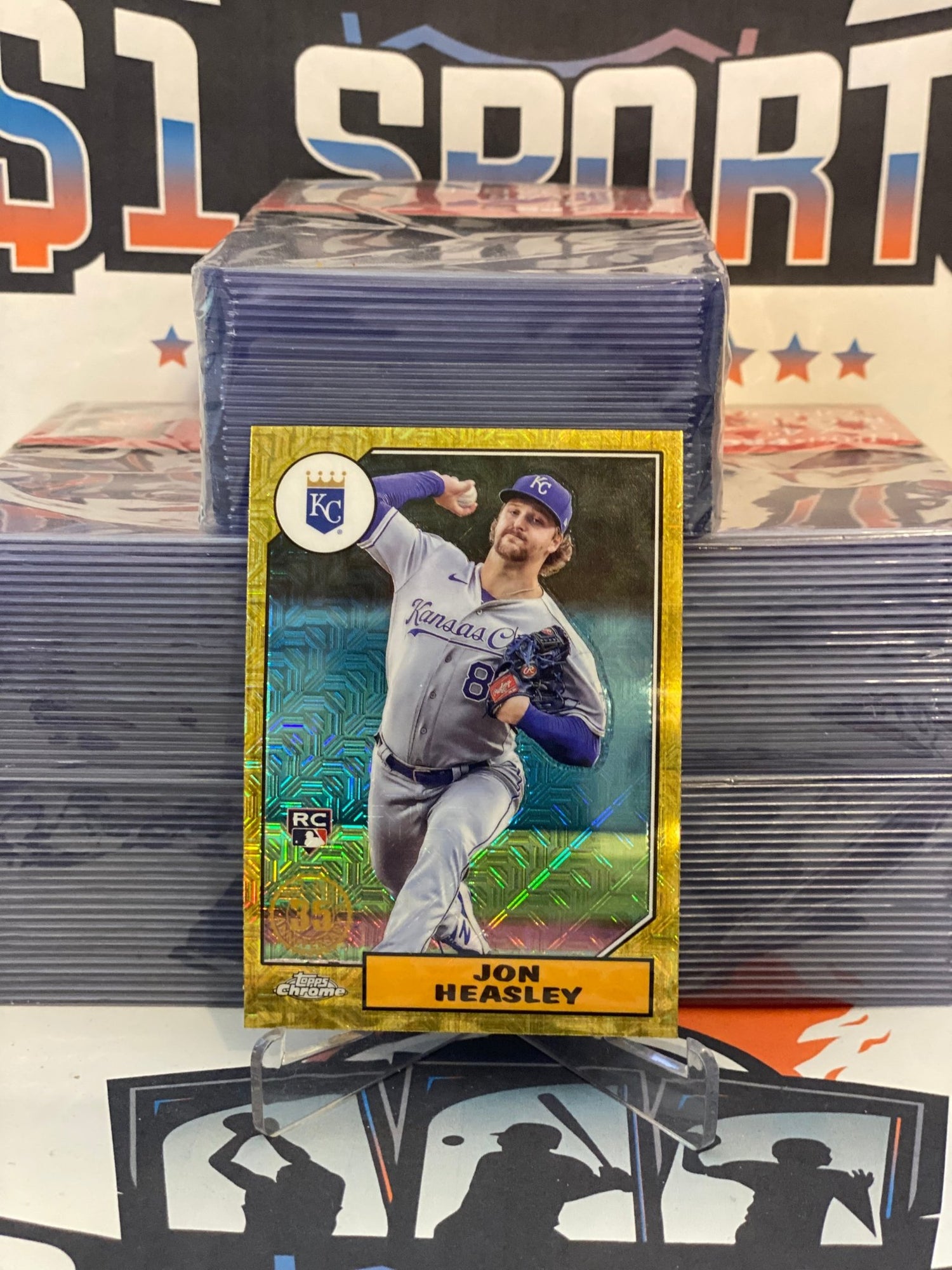 2022 Topps (Silver Pack Refractor, 1987 Redux) Jon Heasley #T87C2-28