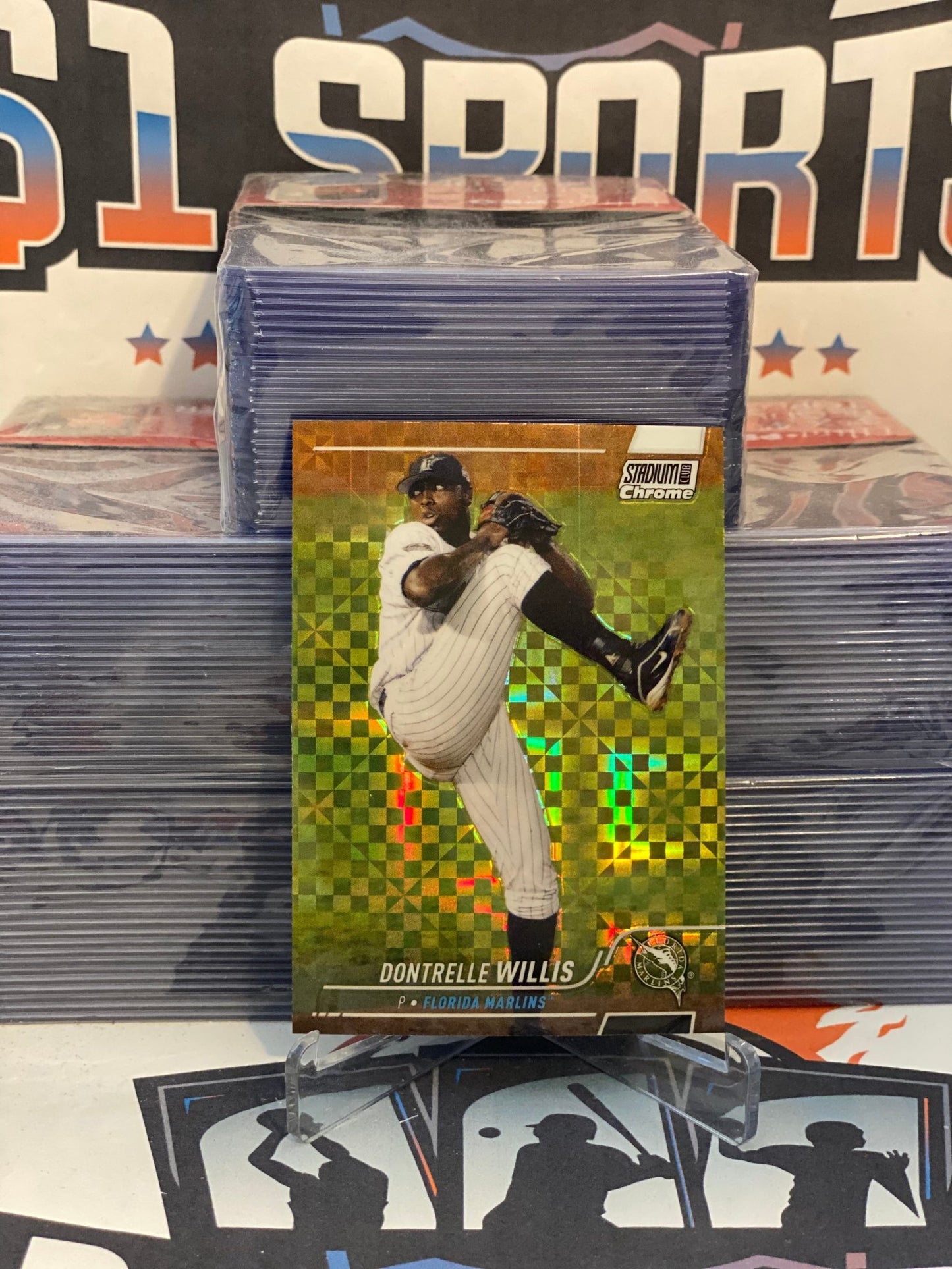 2022 Topps Stadium Club Chrome (X-Fractor Refractor) Dontrelle Willis #170