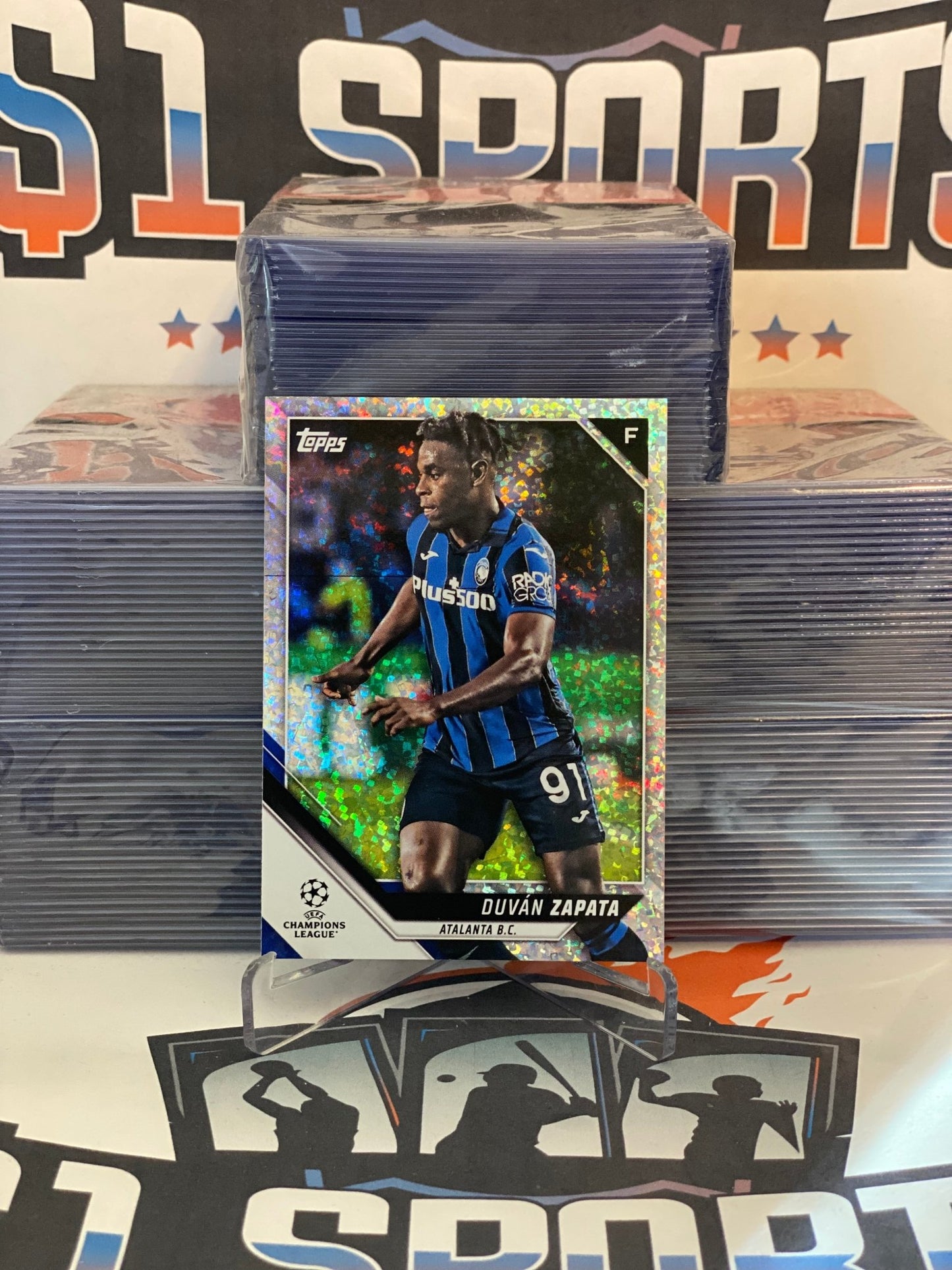 2022 Topps UEFA Champions League (Speckle Foil) Duvan Zapata #72