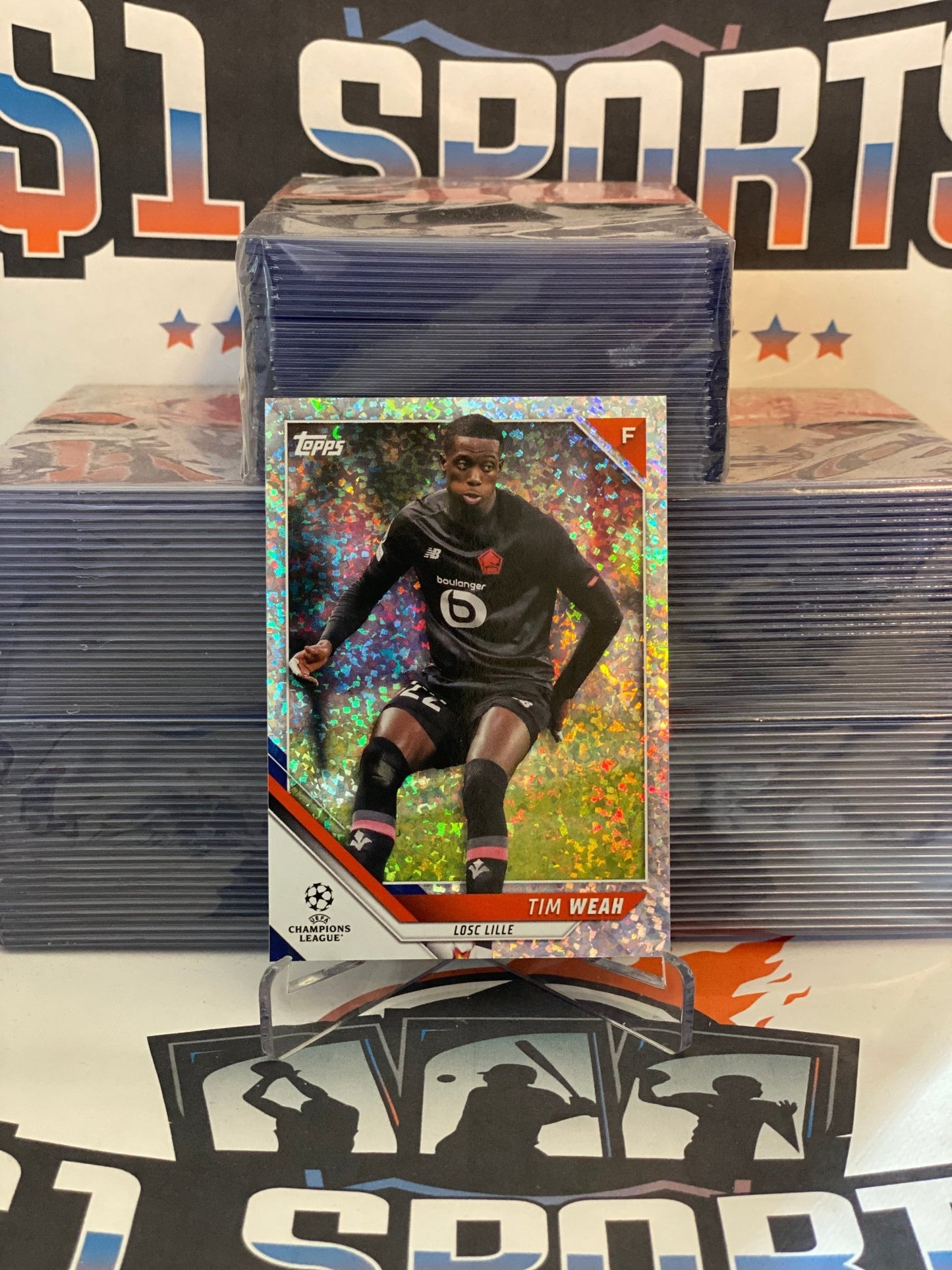 2022 Topps UEFA Champions League (Speckle Foil) Tim Weah #11