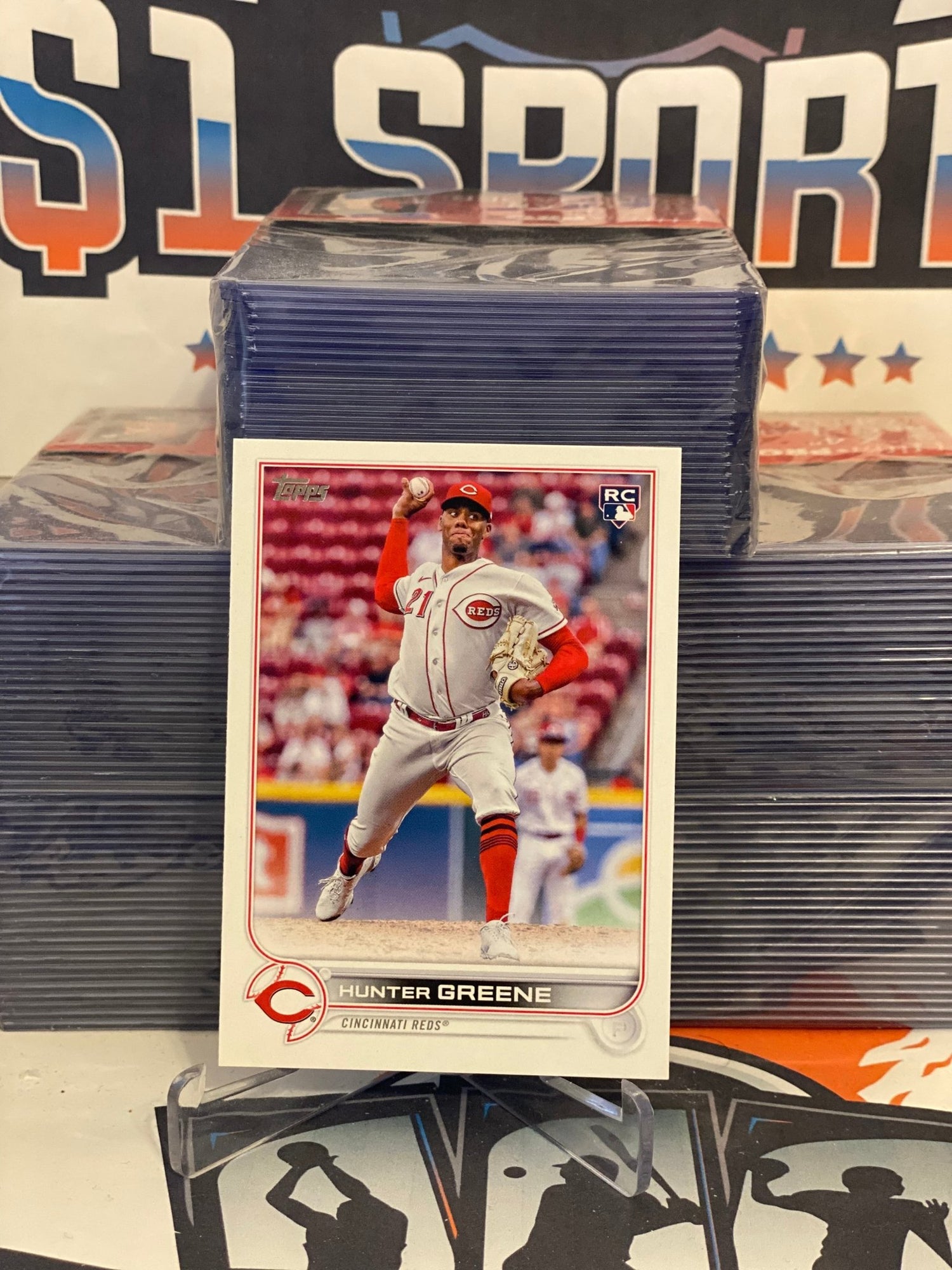 2022 Topps Update Hunter Greene Rookie #US160