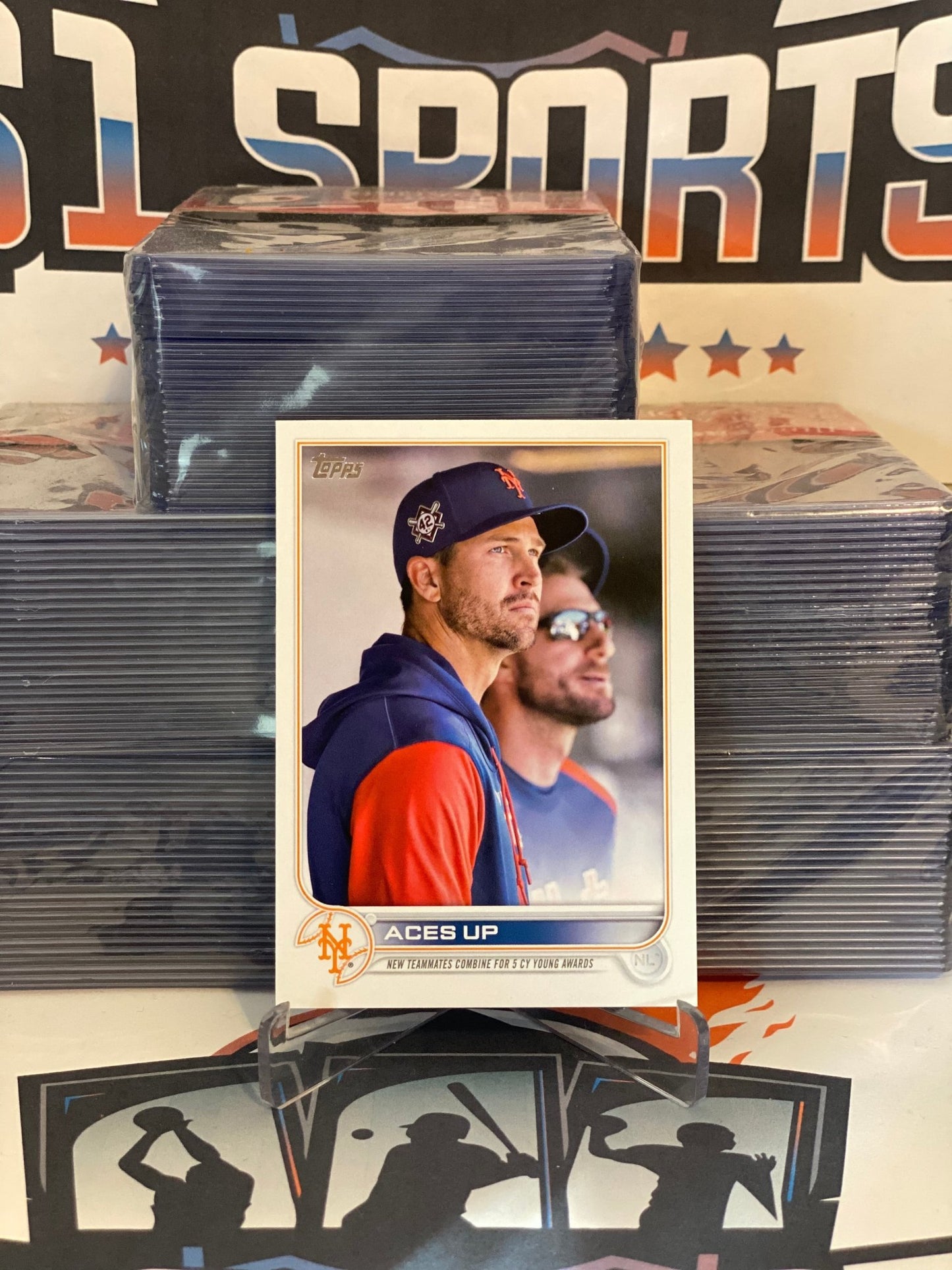 2022 Topps Update (Veteran Combos) Max Scherzer & Jacob DeGrom #US288