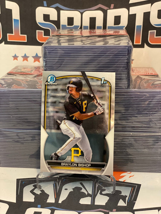 2023 Bowman Chrome Prospects (1st Bowman) Braylon Bishop #BCP-90