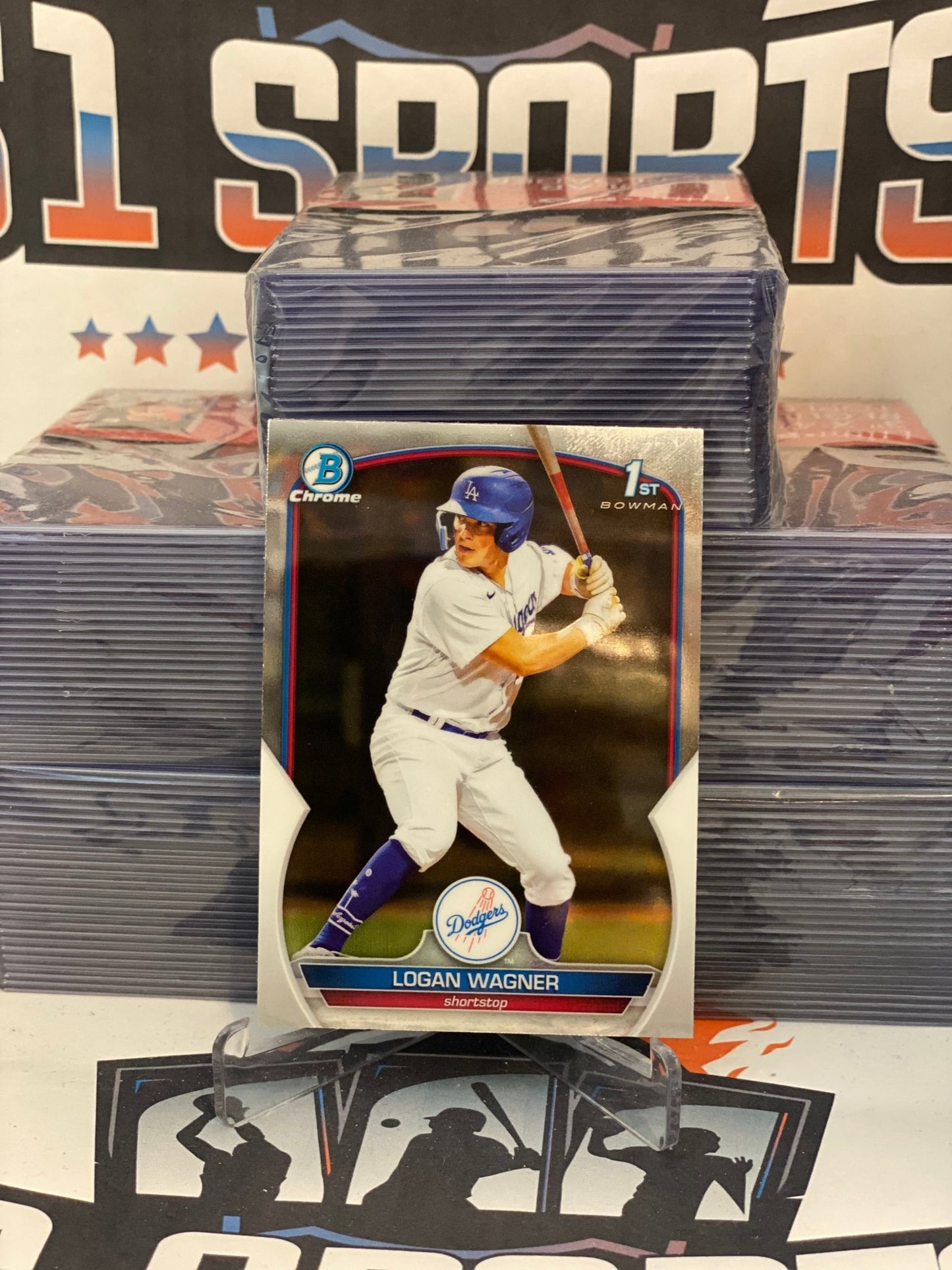 2023 Bowman Chrome Prospects (1st Bowman) Logan Wagner #BCP-36