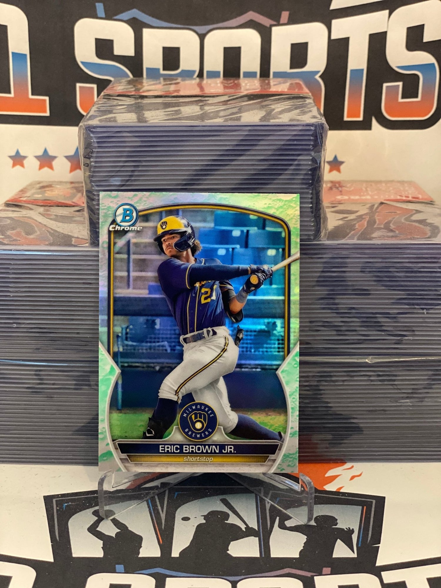 2023 Bowman Chrome Prospects (Lunar Glow Refractor) Eric Brown Jr. #BCP-41