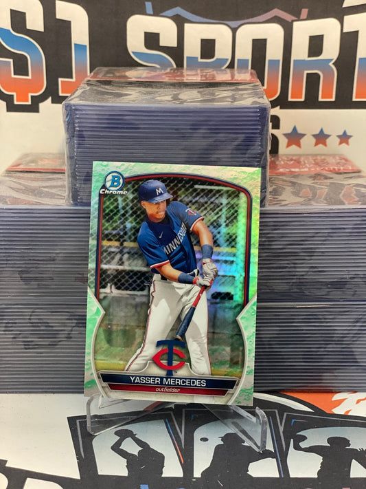 2023 Bowman Chrome Prospects (Lunar Refractor) Yasser Mercedes #BCP-99