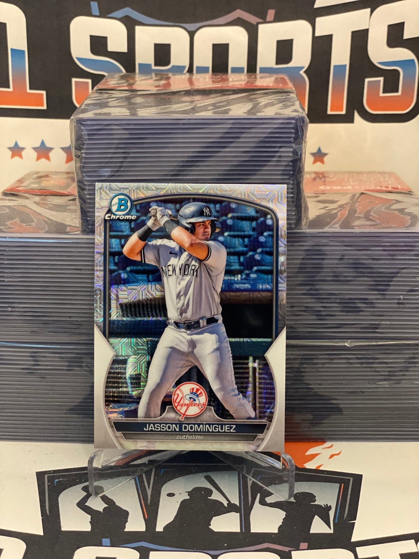 2023 Bowman Chrome Prospects (Mega Refractor, 1st Bowman) Jasson Dominguez #BCP-18