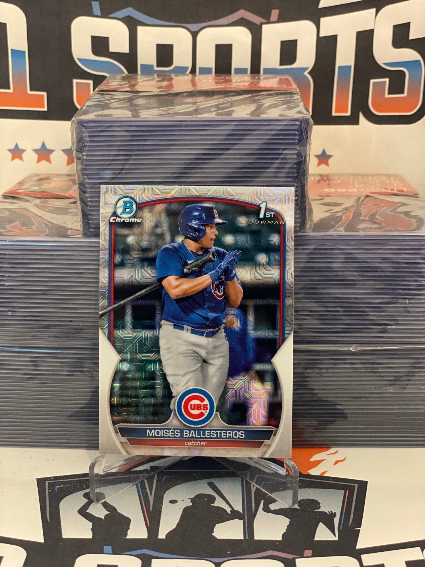 2023 Bowman Chrome Prospects (Mega Refractor, 1st Bowman) Moises Ballesteros #BCP-11