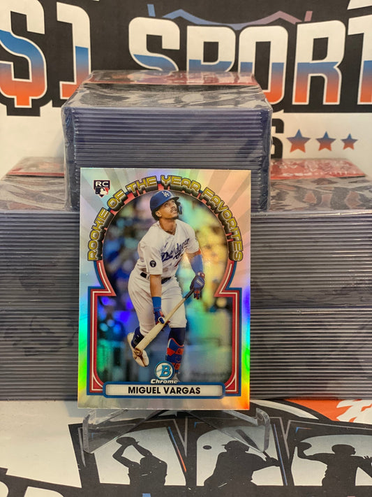 2023 Bowman Chrome (Rookie of the Year Favorites) Miguel Vargas #ROYF-12